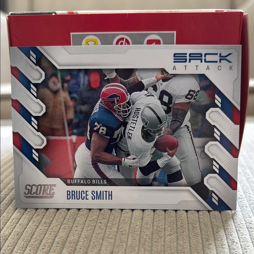 Score Sack Attack Trading Card Bruce Smith